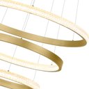 Ver imagem 3 de Lustre Pendente Nordecor Bean 2459 Dourado Led Bivolt