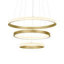 Ver imagem 1 de Lustre Pendente Nordecor Bean 2459 Dourado Led Bivolt