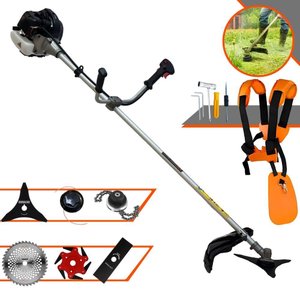 Roçadeira Anmax Cg430b C/ Carretel + Lâmina Facão, 3 Pontas, 6 Pontas, 40 Dentes e Trimmer