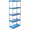 Estante Modular Em Plástico Com 5 Prateleiras Azul - 1