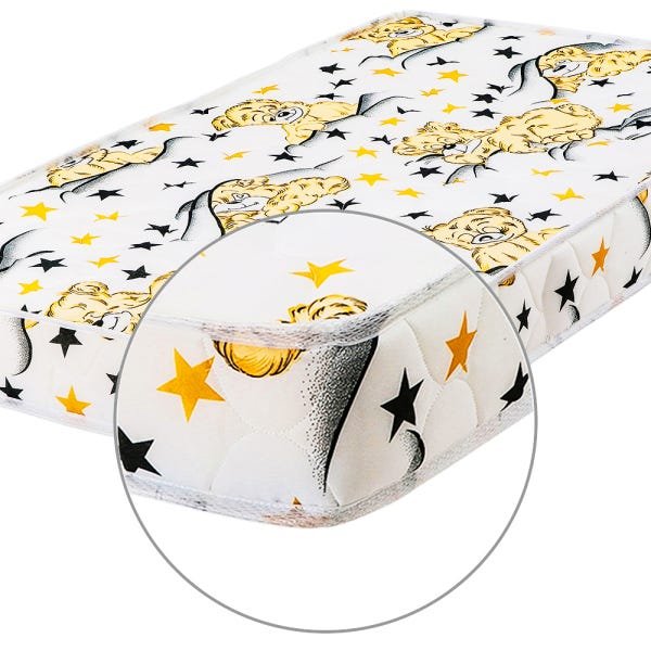 Colchão Berço Comfort Prime para Baby Slim D18 - 70x130x12 - - Branco - 4