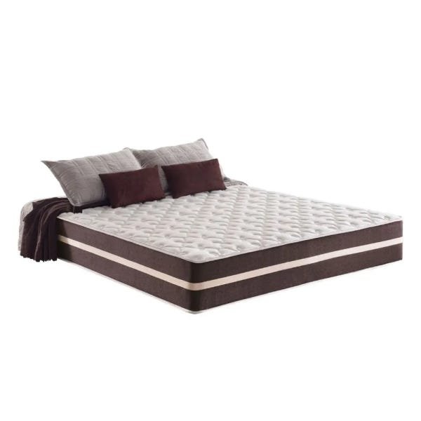 Cama Box Casal + Colchão de Molas - Comfort Prime - Classic Superlastic 138cm - Marrom - 3