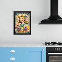 Ver imagem 2 de Quadro Cozinha Retro Cupcakes - Pin Up 33x24cm:moldura Preta