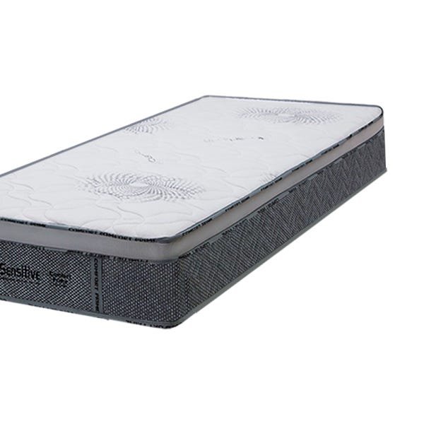 Colchão Solteirão Comfort Prime Solteiro King de Sensitive Molas Superlastic - 96x203x27 - - Cinza - 3