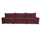 Ver imagem 6 de Sofá Retrátil e Reclinável 3,85m Cama inBox Big Fresh com SoftGel D40 Velupluma Vinho