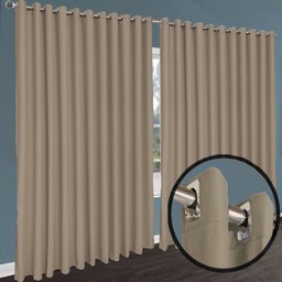 cortina quarto Janela 2,70 x 1,60 apartamento Turin bege - 6