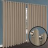 cortina quarto Janela 2,70 x 1,60 apartamento Turin bege - 6