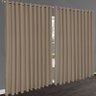 cortina quarto Janela 2,70 x 1,60 apartamento Turin bege - 1