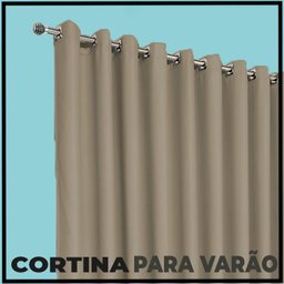cortina quarto Janela 2,70 x 1,60 apartamento Turin bege - 4