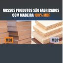 Ver imagem 4 de Conjunto Gabinete Banheiro Ametista 80cm com Tampo de Vidro:freijo/natura/branco/um Furo