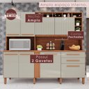 Ver imagem 7 de Cozinha Compacta 100% MDF 8 Portas 2 Gavetas Millena Yescasa