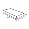 Colchão Solteiro Comfort Prime de Ortopédico Resistente Pró D28 - 88x188x18 - - Cinza - 5