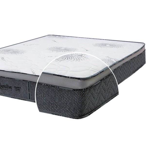 Colchão Viúva Comfort Prime de Sensitive Molas Superlastic - 128x188x27 - - Cinza - 4