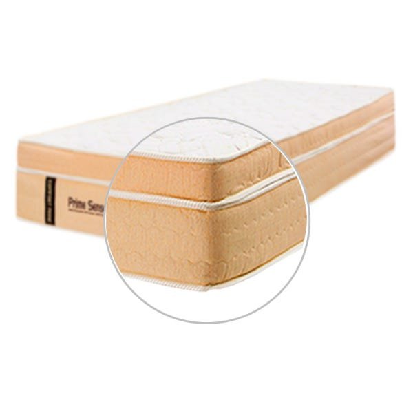 Colchão Solteirão Comfort Prime Solteiro King de Prime Sense Molas Ensacadas - 96x203x35 - - Creme - 4