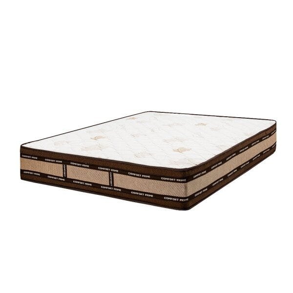 Colchão Super King Comfort Prime  Exclusive Molas Ensacadas - 193x203x30 - - Marrom - 1