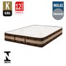 Colchão Super King Comfort Prime  Exclusive Molas Ensacadas - 193x203x30 - - Marrom - 2