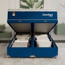 Ver imagem 6 de Cama Box Baú Casal Bipartido Colchão Comfort Class Pillowtop Azul/suede Azul