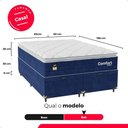 Ver imagem 4 de Cama Box Baú Casal Bipartido Colchão Comfort Class Pillowtop Azul/suede Azul