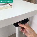 Ver imagem 7 de Mesa Escritorio Tampo Tamburato com Regulagem de Altura 135x65 cm Branco Artany