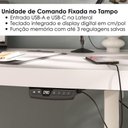 Ver imagem 5 de Mesa Escritorio Tampo Tamburato com Regulagem de Altura 135x65 cm Branco Artany