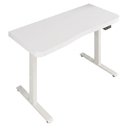 Ver imagem 1 de Mesa Escritorio Tampo Tamburato com Regulagem de Altura 135x65 cm Branco Artany