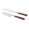 Jogo 2 Peças para Bolo Faca e Pá Inox com Cabo de Madeira Rojemac - 1