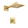Ducha Quadrada Teto e Acabamento Monocomando Unic Gold Deca - 1