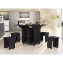 Ver imagem 1 de Aparador Mesa com Bancos Preto