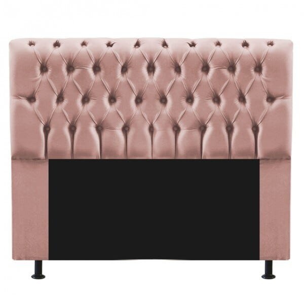Cabeceira Paris 195cm King Suede Rose - 2