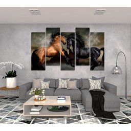 Quadro Decorativo Para Sala Quarto Cavalo Selvagem Montanha - 2
