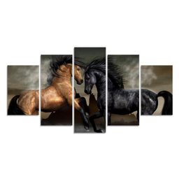 Quadro Decorativo Sala Casa Cavalo Selvagem Montanha - 1