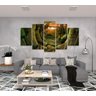 Quadros Decorativos para Sala Animais Floresta Amanhecer - 2