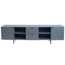 Ver imagem 1 de Rack Tube 2 Portas 2 Gavetas 2 Nichos 2200x616x417 Azul Sereno - Mdf Arauco