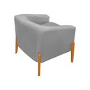 Ver imagem 5 de Kit 3 Poltronas Living Base em Madeira Maciça Flórida Linho Cinza