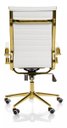 Ver imagem 4 de Cadeira de Escritório Giratoria Eames Branca -gold:dourado Brilho