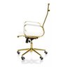 Cadeira de Escritório Giratoria Eames Branca -gold:dourado Brilho - 3