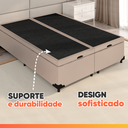 Ver imagem 5 de Cama Box com Baú King 1,93m Prince Suede Bege