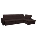 Ver imagem 4 de Sofá Istambul 3.80x2.10m Retrátil e Reclinável com Chaise - Marrom