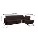 Ver imagem 5 de Sofá Istambul 3.80x2.10m Retrátil e Reclinável com Chaise - Marrom