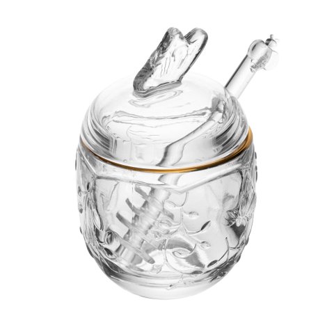 Meleira com Pegador New Butterfly com Fio de Ouro 250 ml Cristal Ecológico Lyor