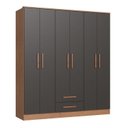 Ver imagem 2 de Guarda-Roupa 6 Portas 2 Gavetas Pequim