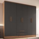 Ver imagem 1 de Guarda-Roupa 6 Portas 2 Gavetas Pequim
