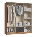 Ver imagem 3 de Guarda-Roupa 6 Portas 2 Gavetas Pequim