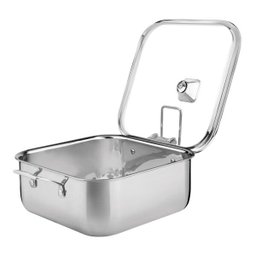 Caçarola Funda Quadrada Aço Inox Grano 7,3L - 3