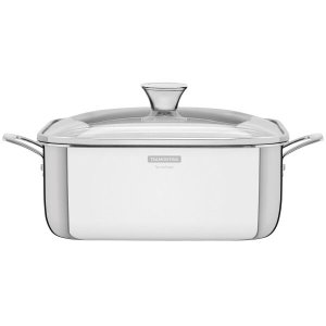Caçarola Funda Quadrada Aço Inox Grano 7,3L