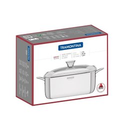 Caçarola Funda Quadrada Aço Inox Grano 7,3L - 4