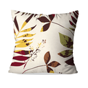 Ver imagem 4 de Kit com 4 Capas para Almofadas Decorativas Abstrato Folhas Amarelas
