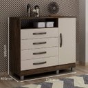 Ver imagem 3 de Cômoda 4 Gavetas com Sapateira Paris Chf