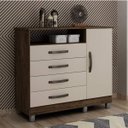 Ver imagem 1 de Cômoda 4 Gavetas com Sapateira Paris Chf