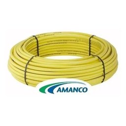 Tubo Gás Pex Multicamadas Amanco 26mm C/ 50 Mts Amarelo - 1